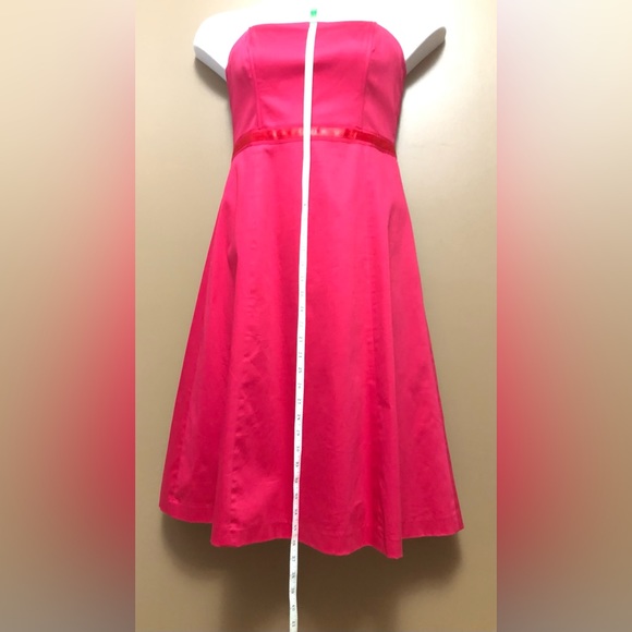 Dark Pink Lined Dress - Picture 5 of 12